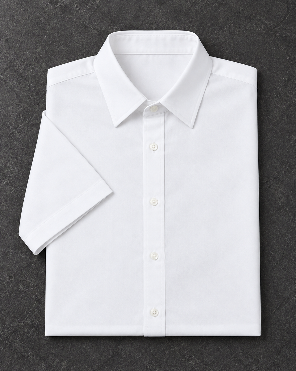 White oversized cotton shirt product view
