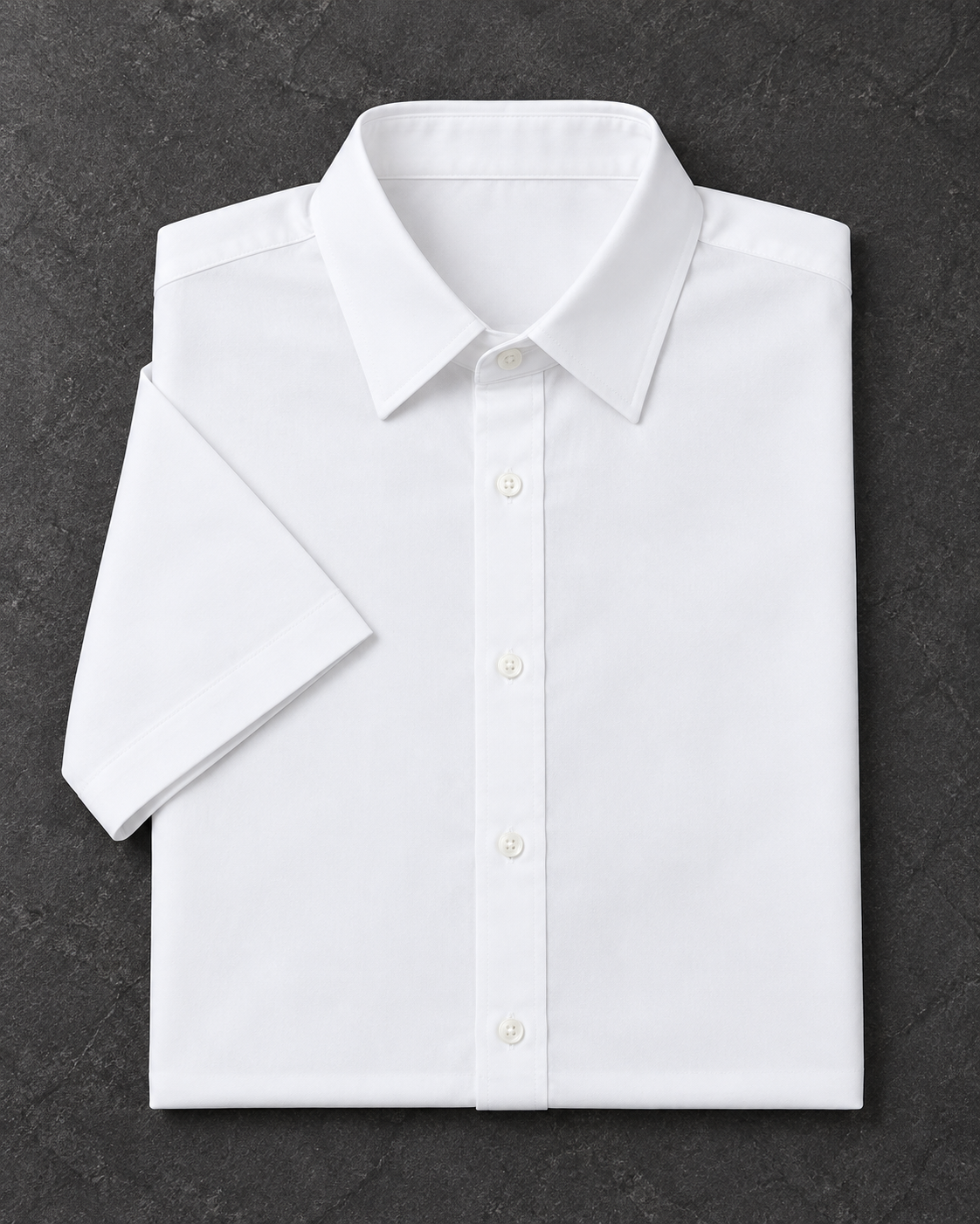 White oversized cotton shirt product view